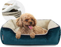Medium 25 in Blue Dog Bed with Removable Washable Cover - Cozy
