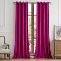 BULBUL Velvet Blackout Window Curtains 120in Panels - Luxurious Drapes
