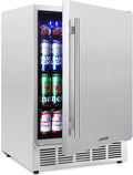 Outdoor 24 Inch Beverage Refrigerator - 180 Can Built-in