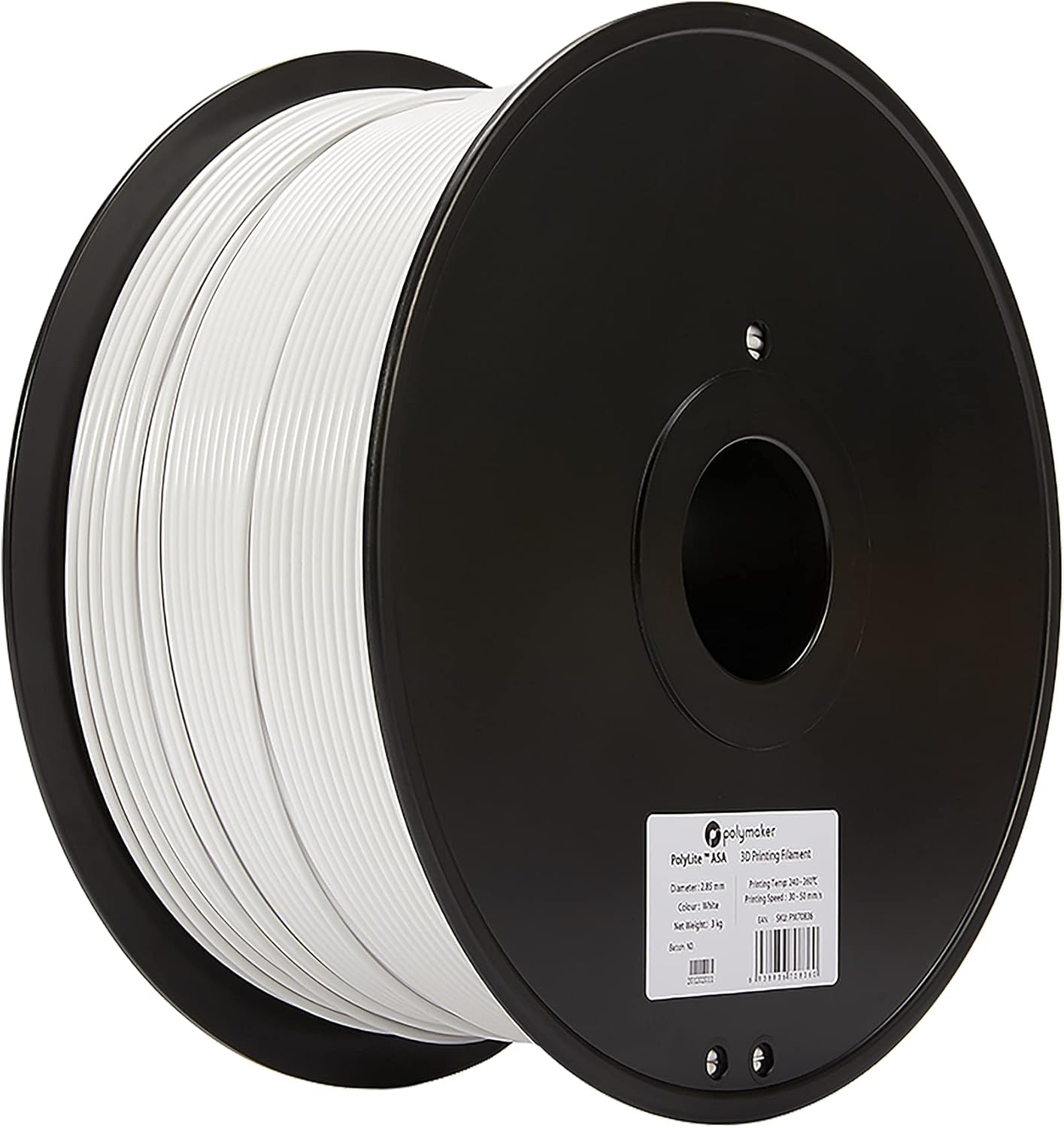 Polymaker ASA Filament 2.85mm White for Outdoor Printing