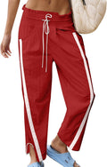 Track Pants Women Casual Drawstring Barrel Pant Lightweight Baggy four