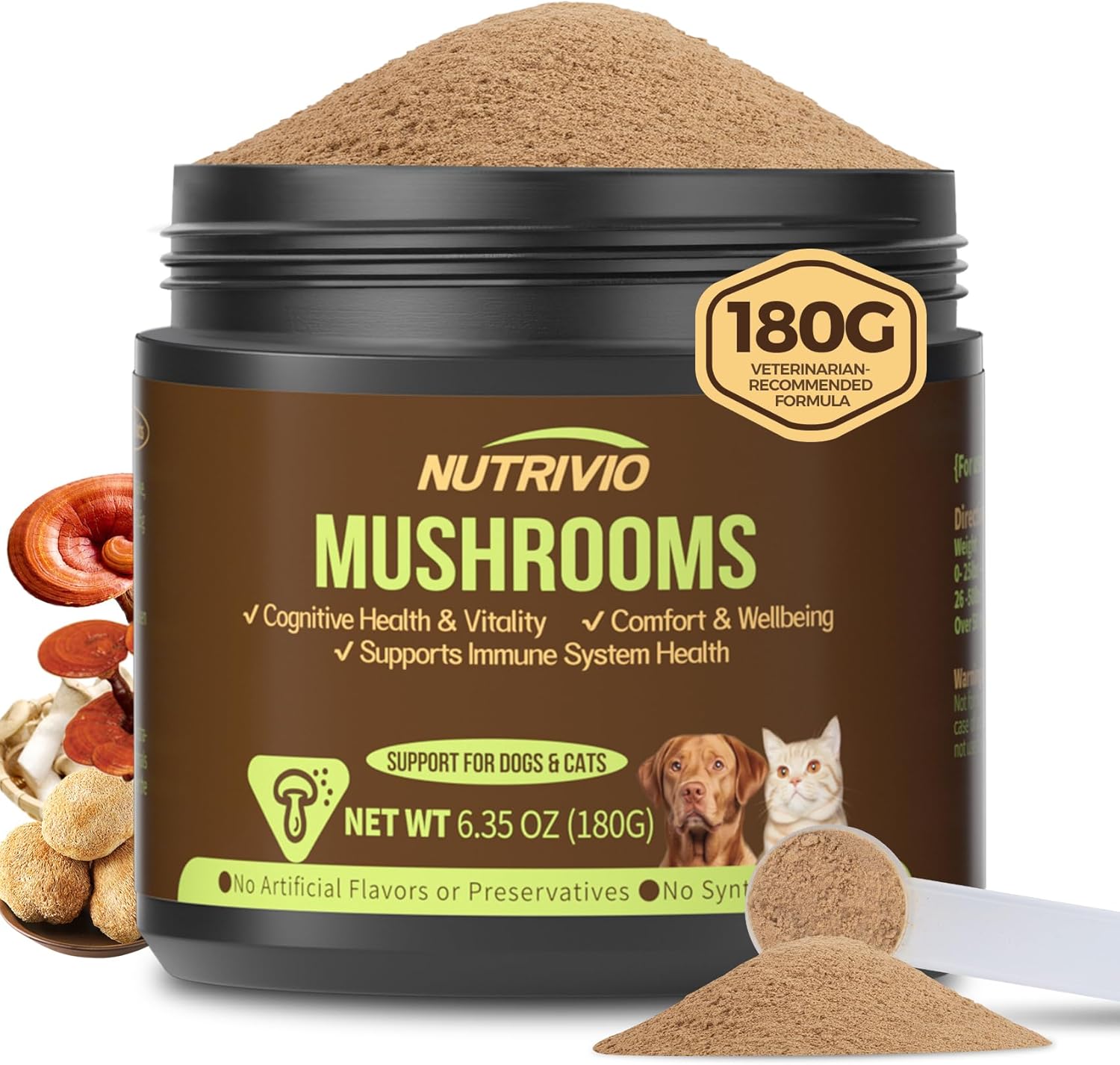Turkey Tail Mushroom Supplement for Dogs and Cats - Immune Support