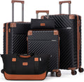 Luggage Sets 5 Piece with TSA Lock Spinner Wheels - Lightweight