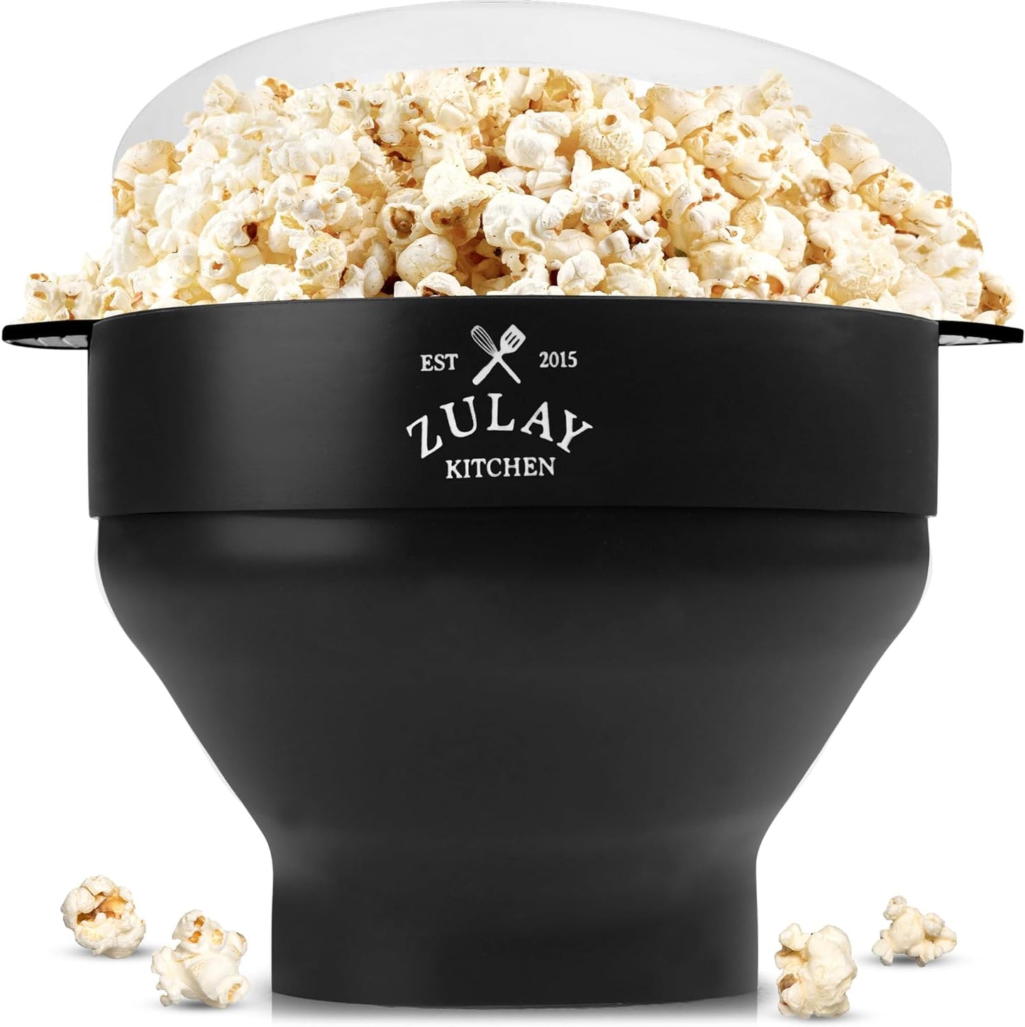 Zulay Collapsible Popcorn Maker - Family Movie Night Essential