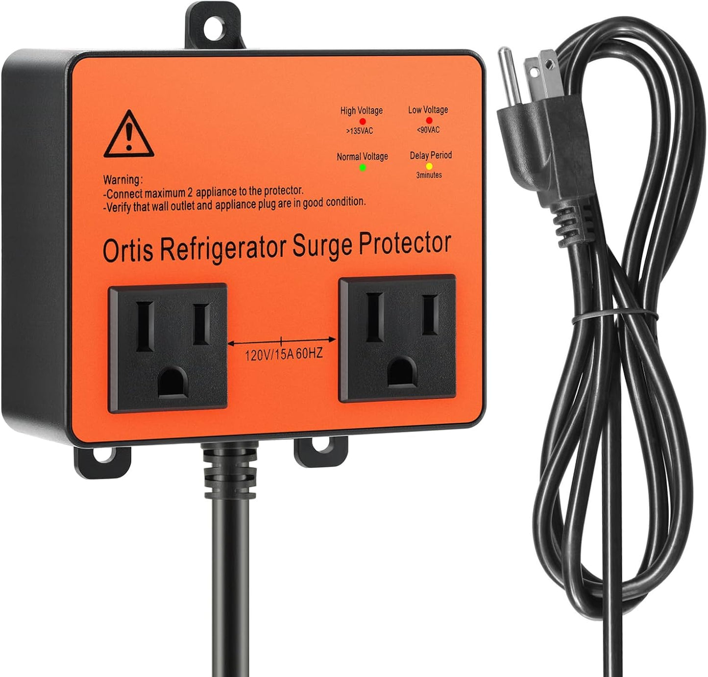 Refrigerator Surge Protector with Time Delay for Home Appliances