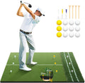 Premium Dual Turf Golf Mat - Improve Accuracy & Swing