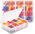 AQSXO 8-Compartment Snack Box Container - Reusable Meal Prep Organizer