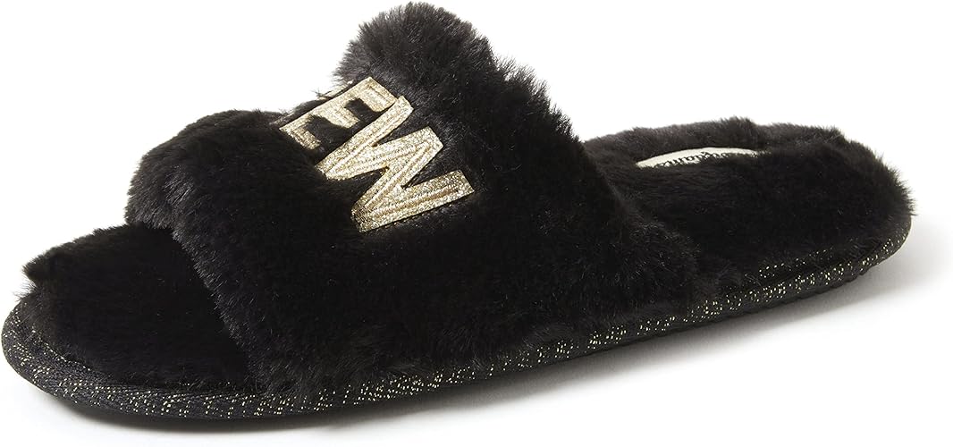Dearfoams Women's Giftable I Do & I Do Crew Bride Slippers
