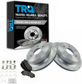 TRQ Rear Brake Pad & Rotor Kit Compatible with 2017-2019 Nissan Titan