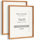 16 x 20 Picture Frame Set of 2 - Handcrafted Cherry Wood Frames