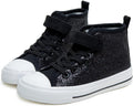 Kids Sparkle High Top Canvas Sneakers - Comfortable Casual Shoes