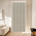 100% Blackout Door Curtain Accordion Closet Curtain - Cream White (54