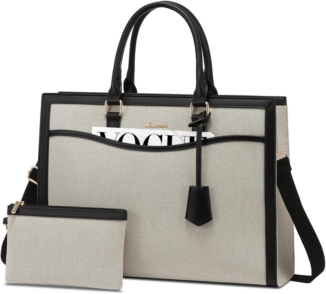 LOVEVOOK Laptop Tote Bag for Women - Stylish Work Briefcase