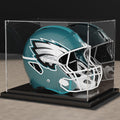 Football Helmet Display Case Full Size with Mirror Back - Stackable