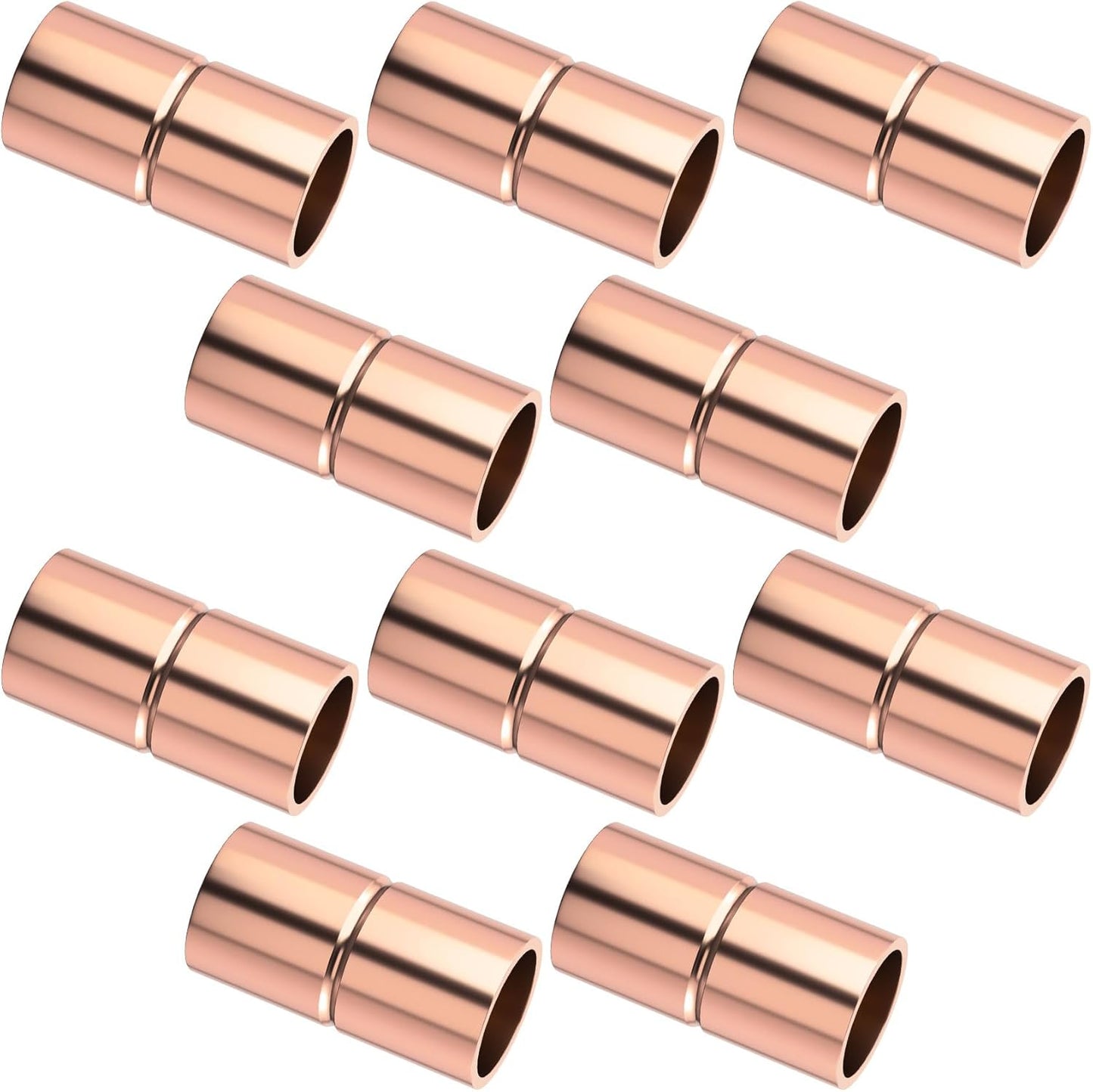 HINZIC: 10Pcs 1/4 Copper Coupling Fittings - HVAC Repair Solution