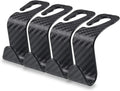 4Pack Car Seat Headrest Hook Carbon Fiber - Heavy-Duty Car Hangers