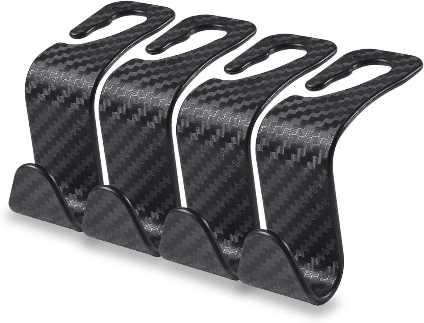 Carbon Fiber Car Seat Hooks - Organize with Ease