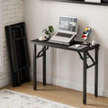 Frylr Small Folding Computer Desk 35.8 in - Compact Power Hub