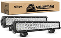 Nilight NI06A 126W 20in Light Bar 2PCS - Combo Spot Flood