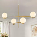 4 Lights Modern Gold Sputnik Chandelier L31 - Mid Century Pendant