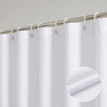 OVZME Zora White Shower Curtain 72x72 in - Soft, Water Repellent