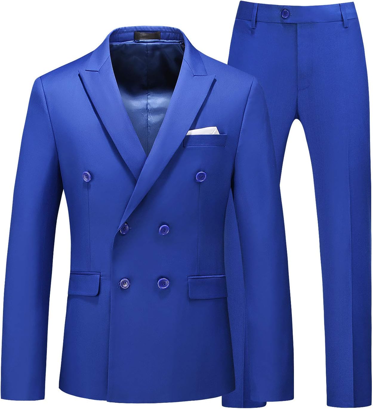 MOGU Mens Slim Fit Tuxedo Blazer and Pants for Special Events