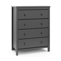 Storkcraft Alpine 4 Drawer Chest (Gray) - Safe, Spacious Nursery
