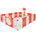 Portable 18-Panel Baby Playpen with Lock