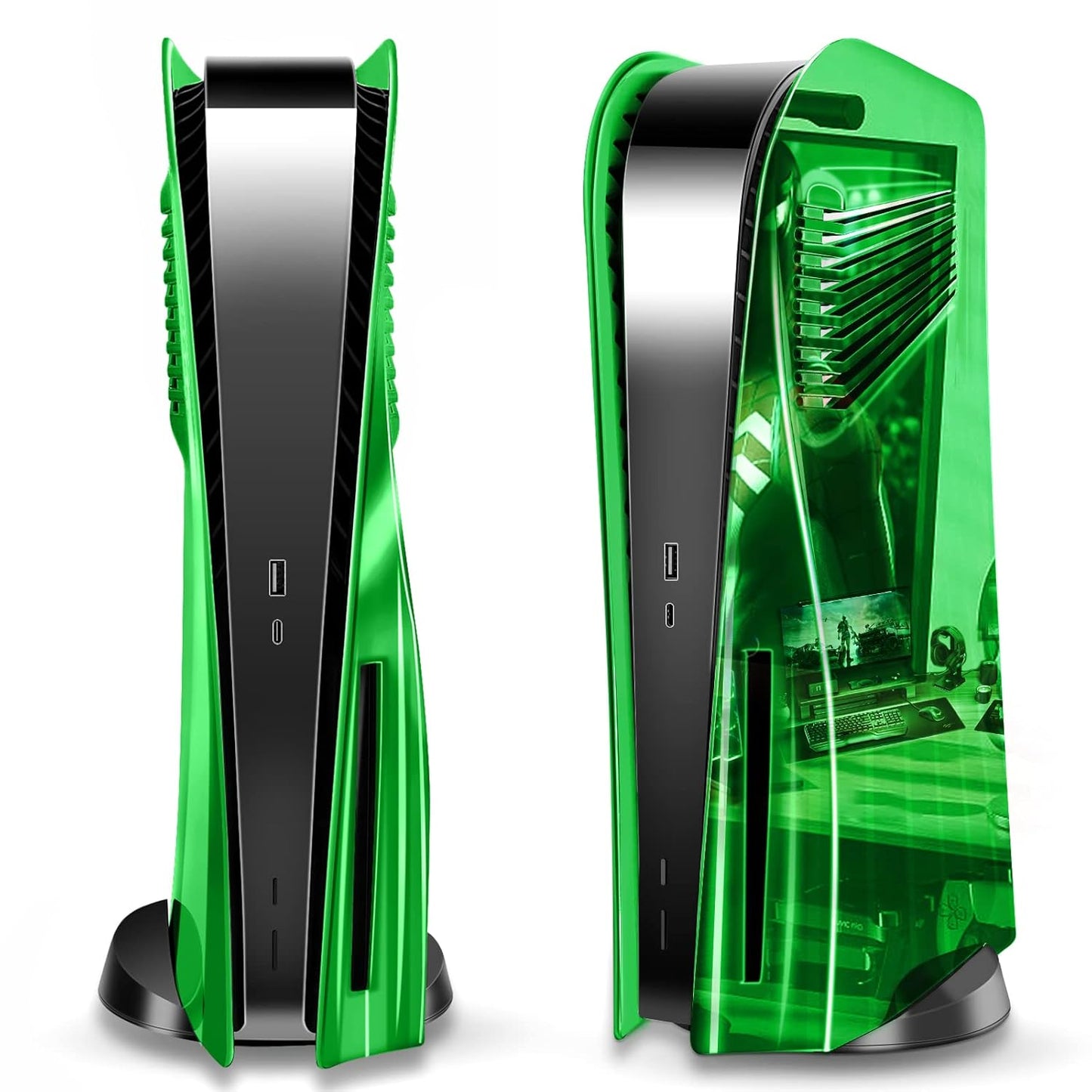 SIKEMAY PS5 Cover Plates for PlayStation 5 Console Disc Edition