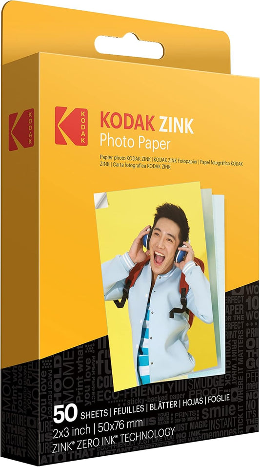 Vibrant ZINK Kodak Photo Paper - Smudge-proof prints!