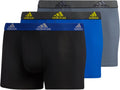 adidas Men's Microfiber Trunk Underwear, 3-Pack XL, Performance Fit