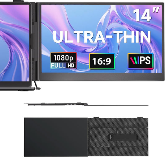 ROYY Laptop Screen Extender 14in Ultra-Thin Portable Monitor