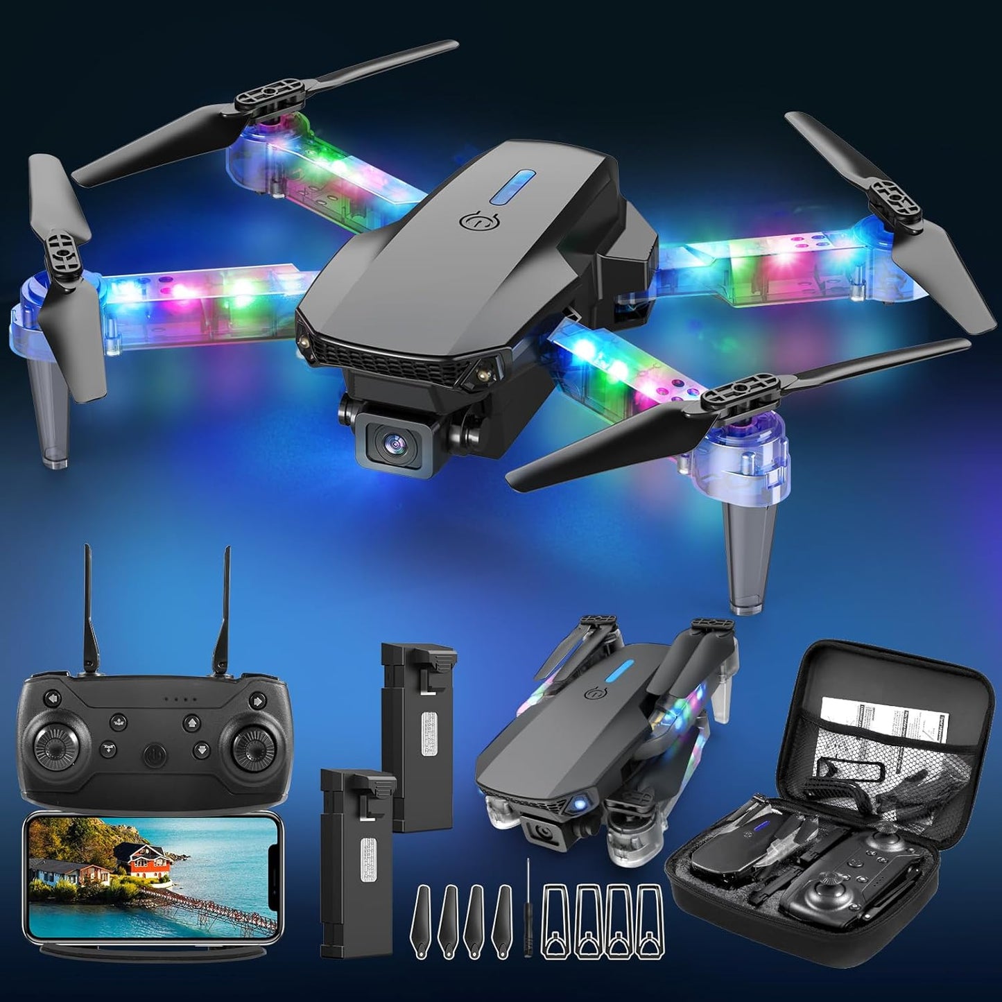 AWY-Seven Foldable Drone: Capture Fun Moments Easily!