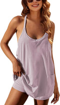 Yidarer Womens Summer Athletic Mini Dress Sleeveless
