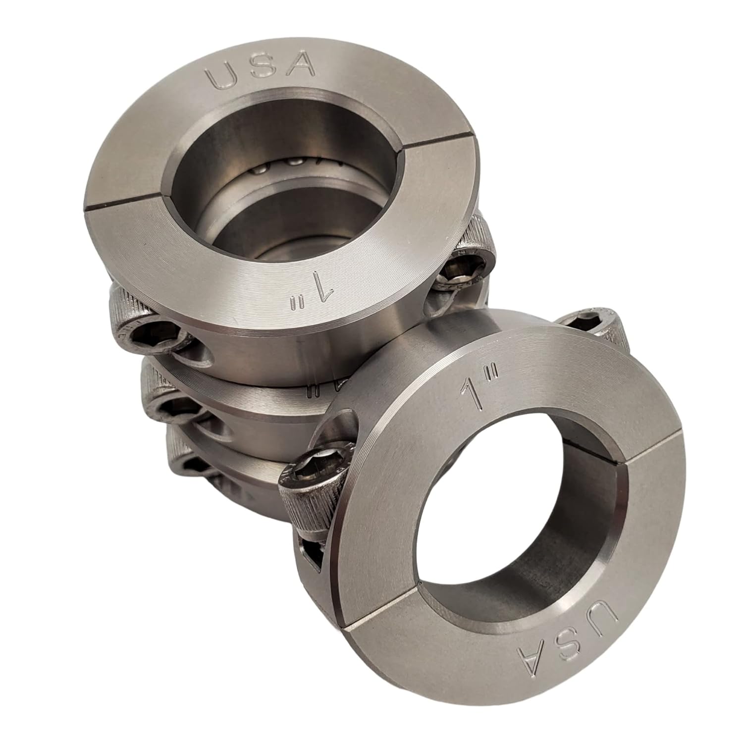 1.00 in Bore Diameter Clamping Two Piece Shaft Collar Set