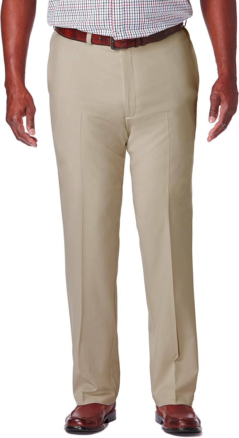 Haggar Men's Cool 18 Pro Classic Fit Golf Pant for Comfort