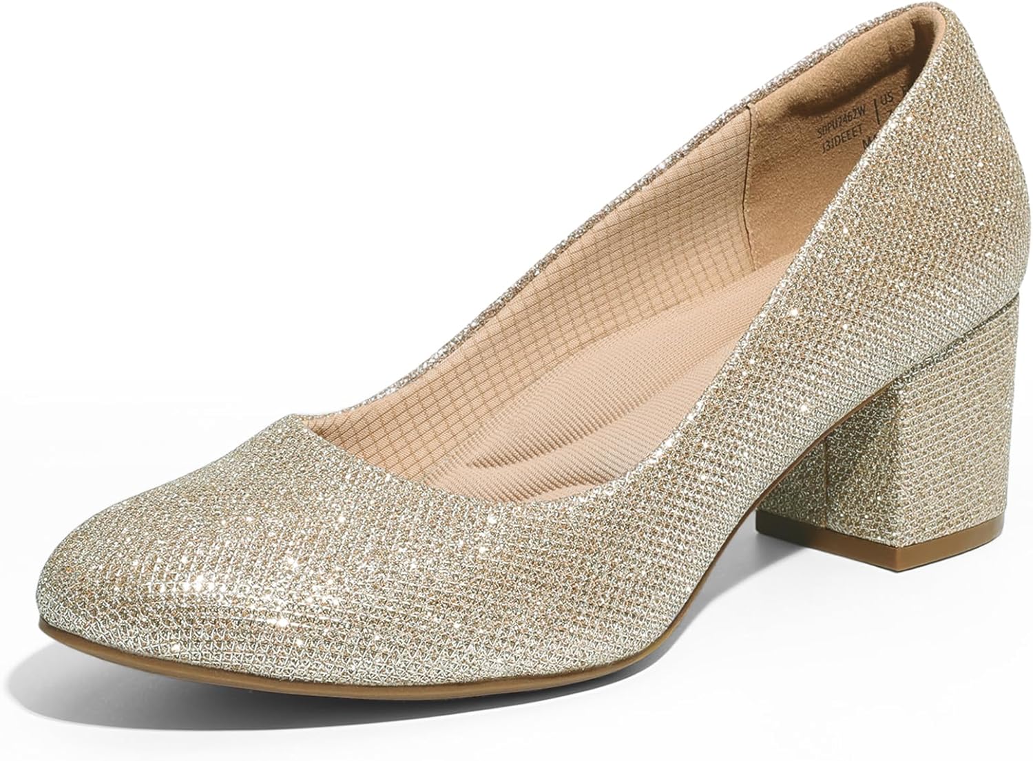 DREAM PAIRS Women's Pumps Low Chunky Block Heel Dress Shoes