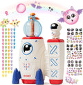 DIY Space Magic Balloon Craft Kit - Rocket Pump Balloon Toy for Kids