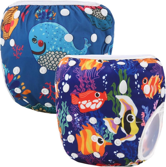 Leak-Proof Reusable Swim Diapers 0-3 Years