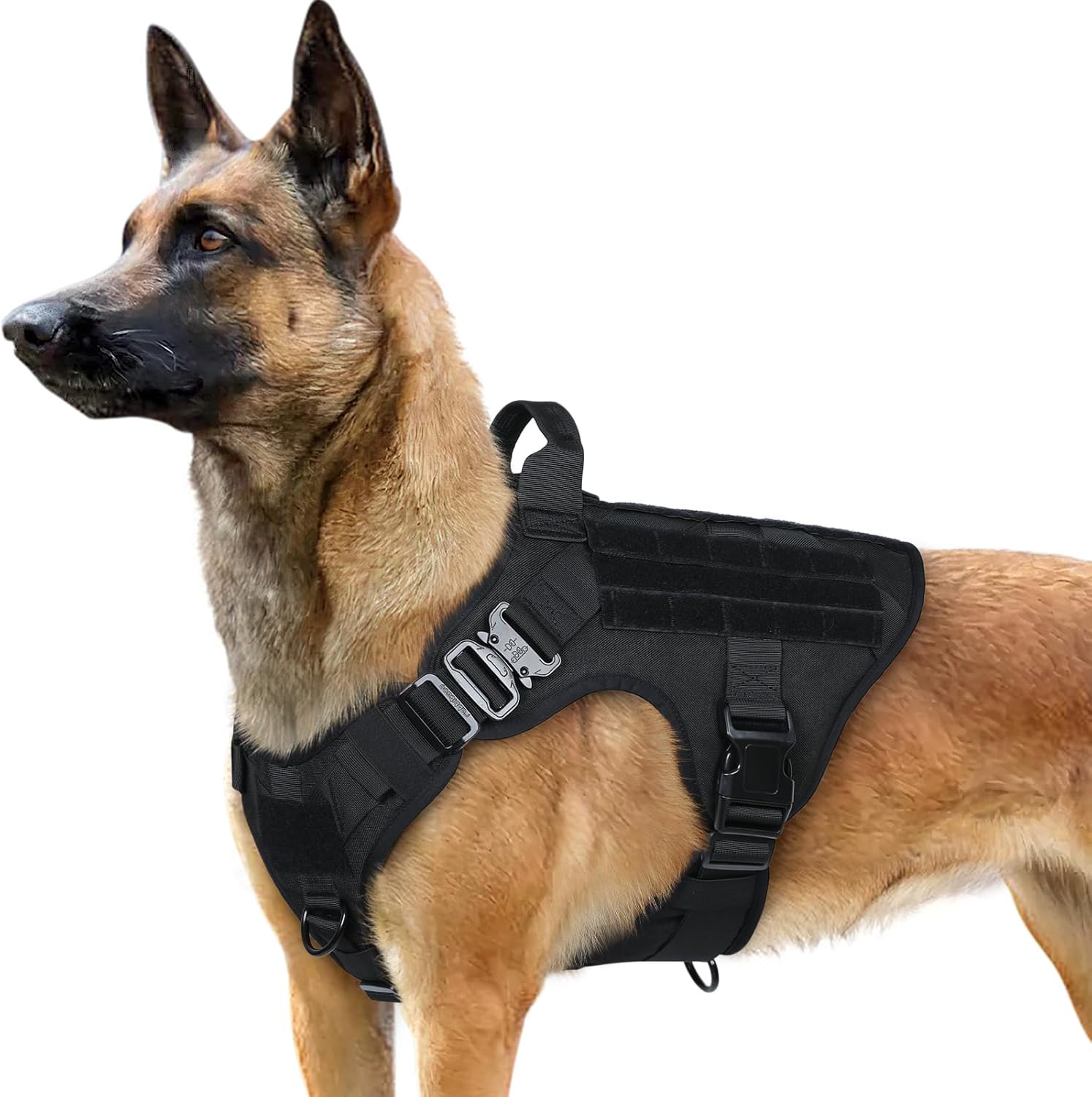 rabbitgoo Tactical Dog Harness for Medium Breeds - Heavy Duty Vest