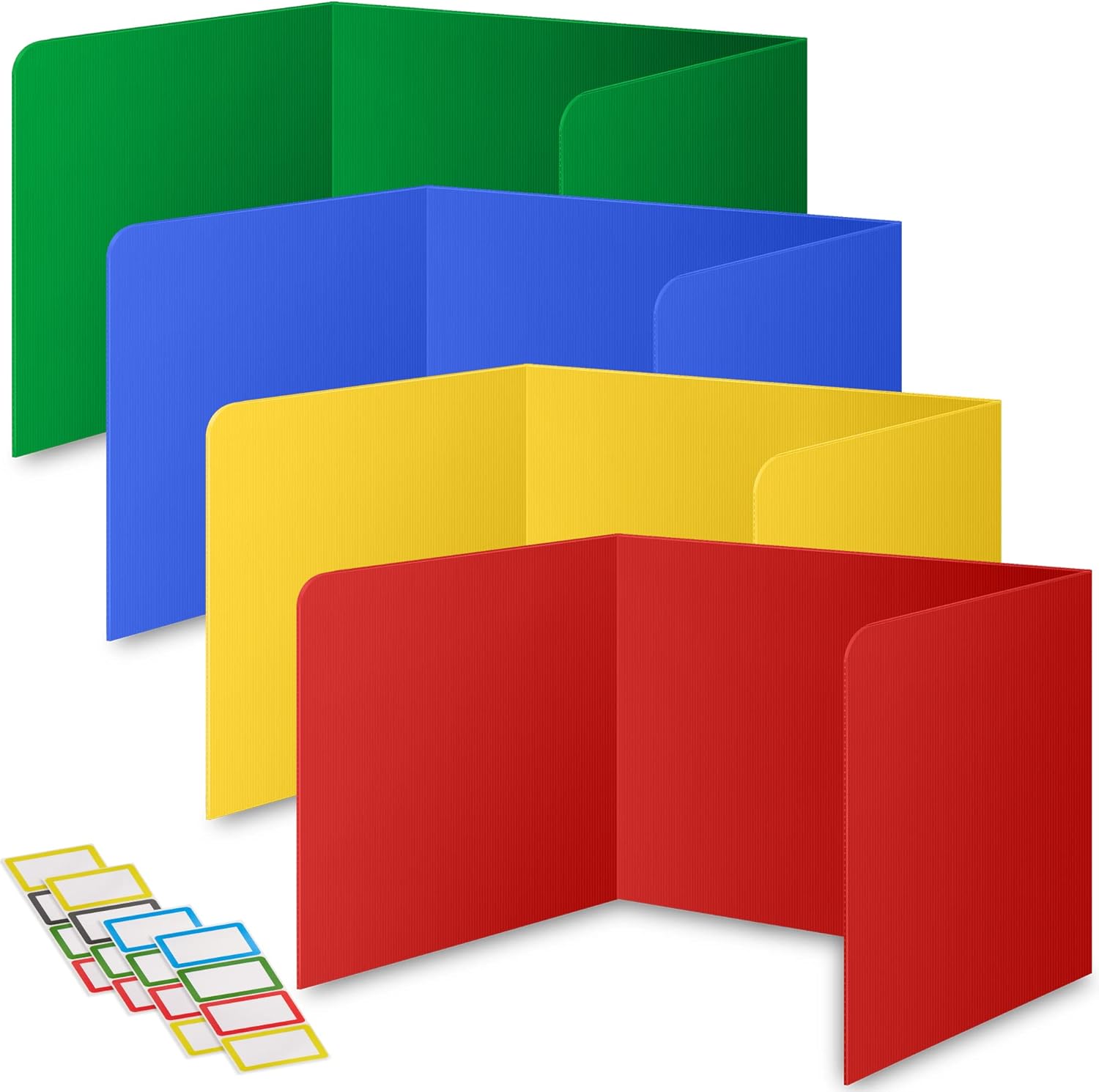 16-Pack Desk Dividers for Students - Durable Privacy Shields
