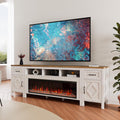 88 Inch Fireplace TV Stand for TVs Up to 95 in - Farmhouse Console
