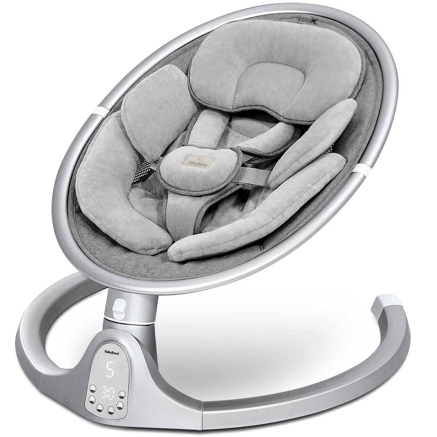 BabyBond Bluetooth Infant Swing - 10 Songs, Remote, Portable