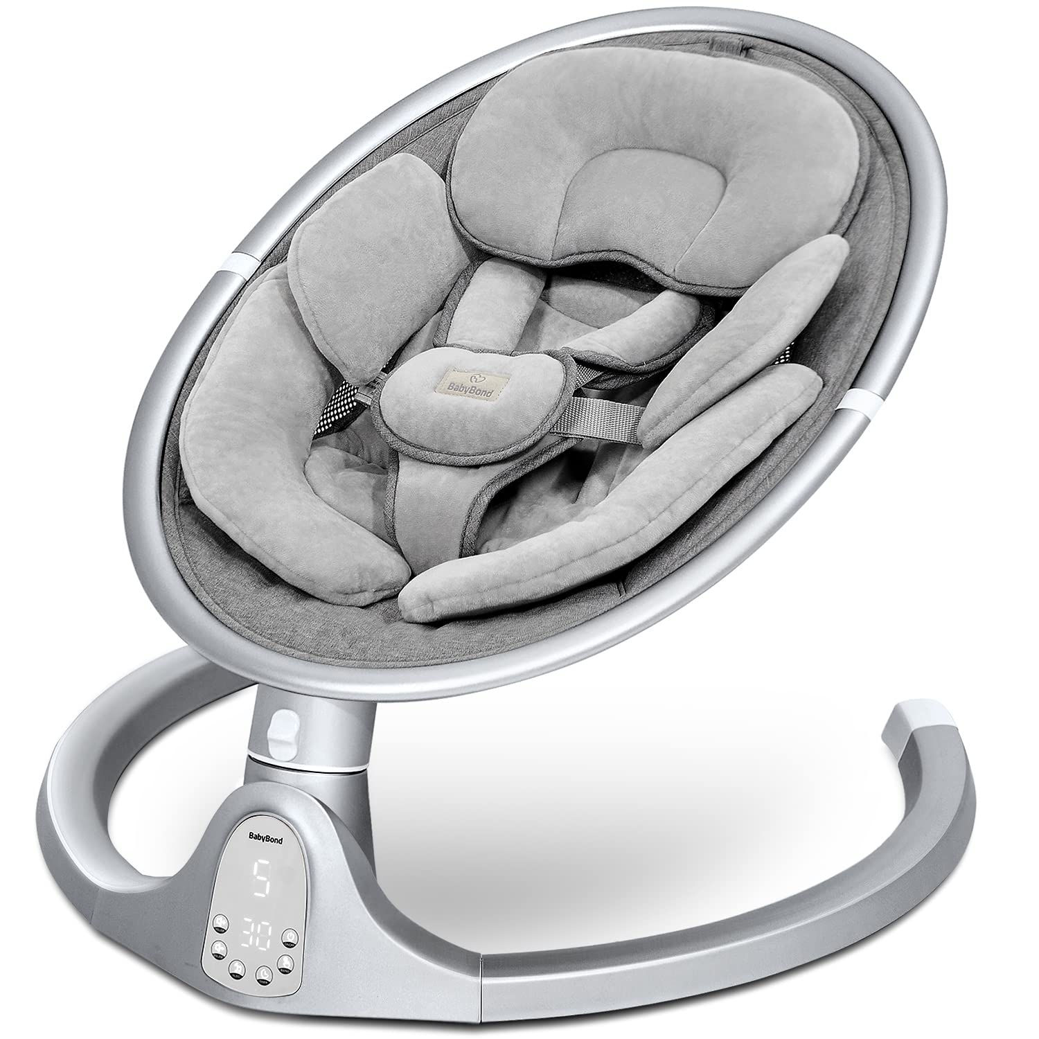BabyBond Bluetooth Infant Swing - 10 Songs, Remote, Portable