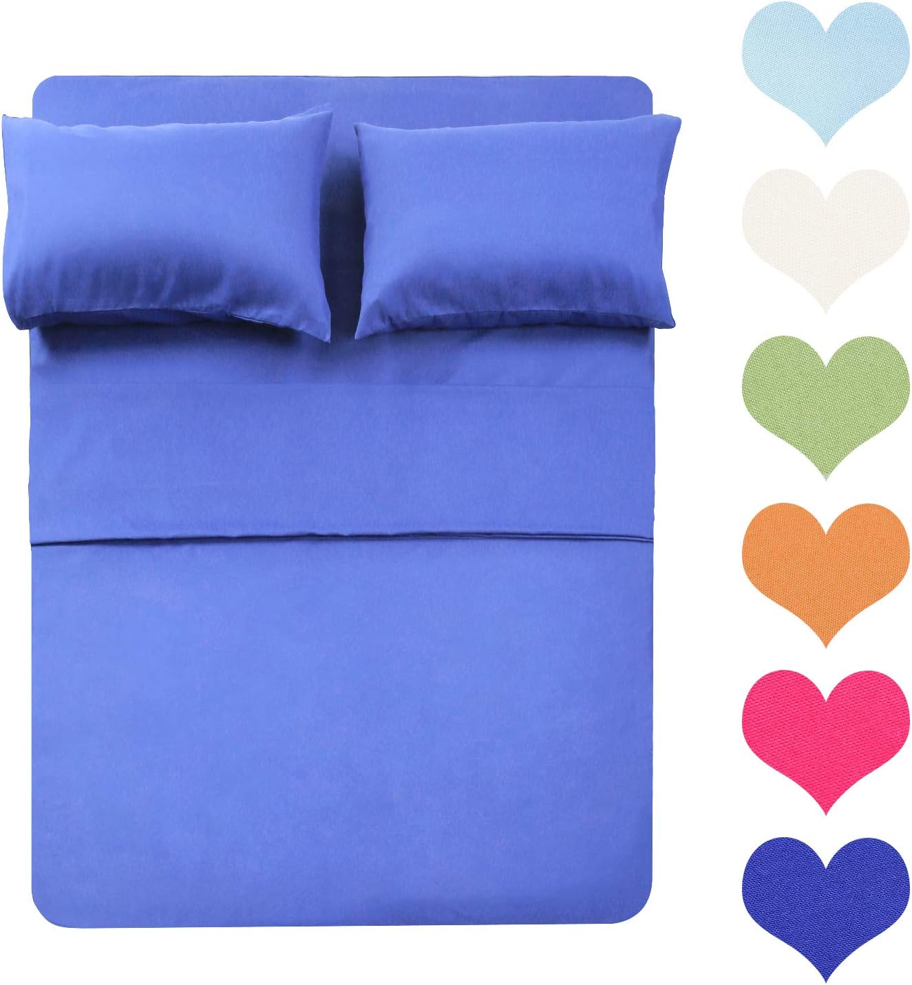 400 Thread Count Cotton Queen Size Sheet Set for Comfort