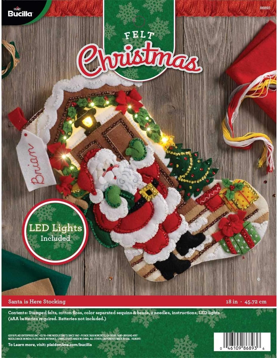 Bucilla 86893 Needle Arts 18 Inch Christmas Stocking Kit