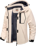 WULFUL Women's Waterproof Ski Jacket - Fleece Lined Warm Winter Coat