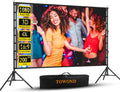 Outdoor Projector Screen with Stand 200in - Dual-Sided 16:9 Backyard