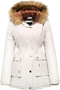 Womens Water-repellent Winter Coat Thicken Puffer Jacket - Warm Fleece