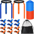 Wettarn 16 Player Flag Football Belts Set - Complete 48 Flags & 16